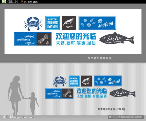 水面之下，品牌之上——水产店背景墙数字广告设计解析